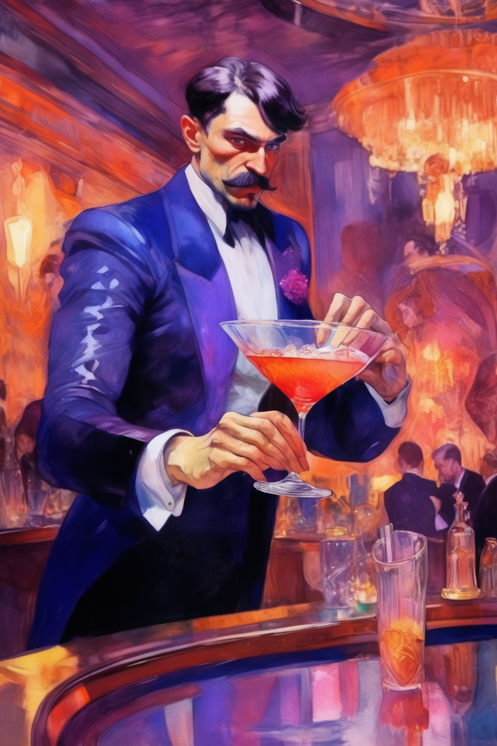 00411-1900957729-_lora_Mikhail Vrubel Style_1_Mikhail Vrubel Style - dastardly russian agent slipping roofie into expensive cocktail at ritzy lou.png